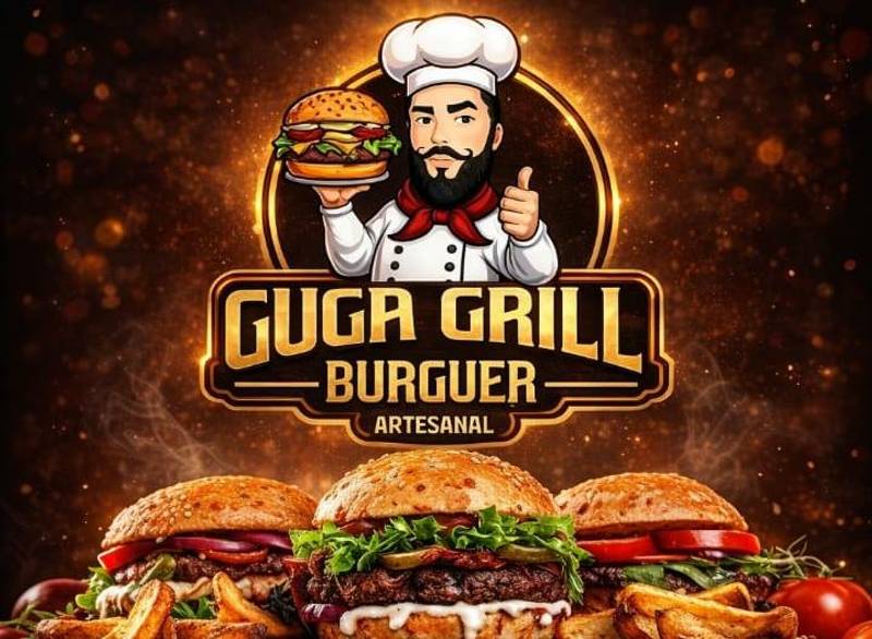 Logo Lanchonete Guga grill
