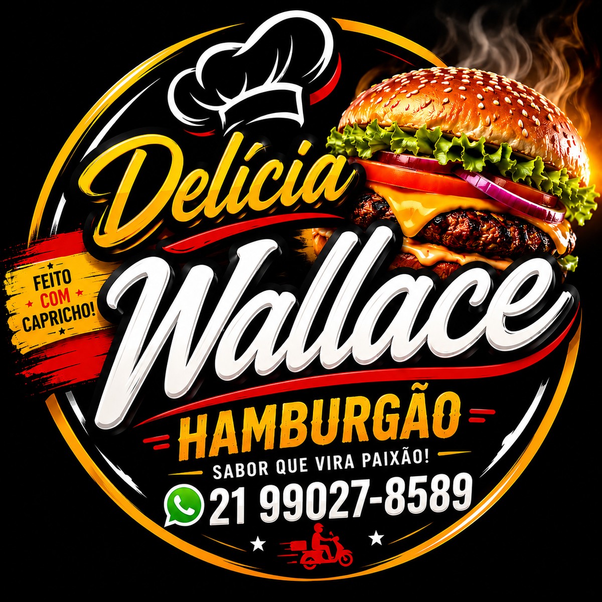 Logo Delícia Wallace Hamburgão
